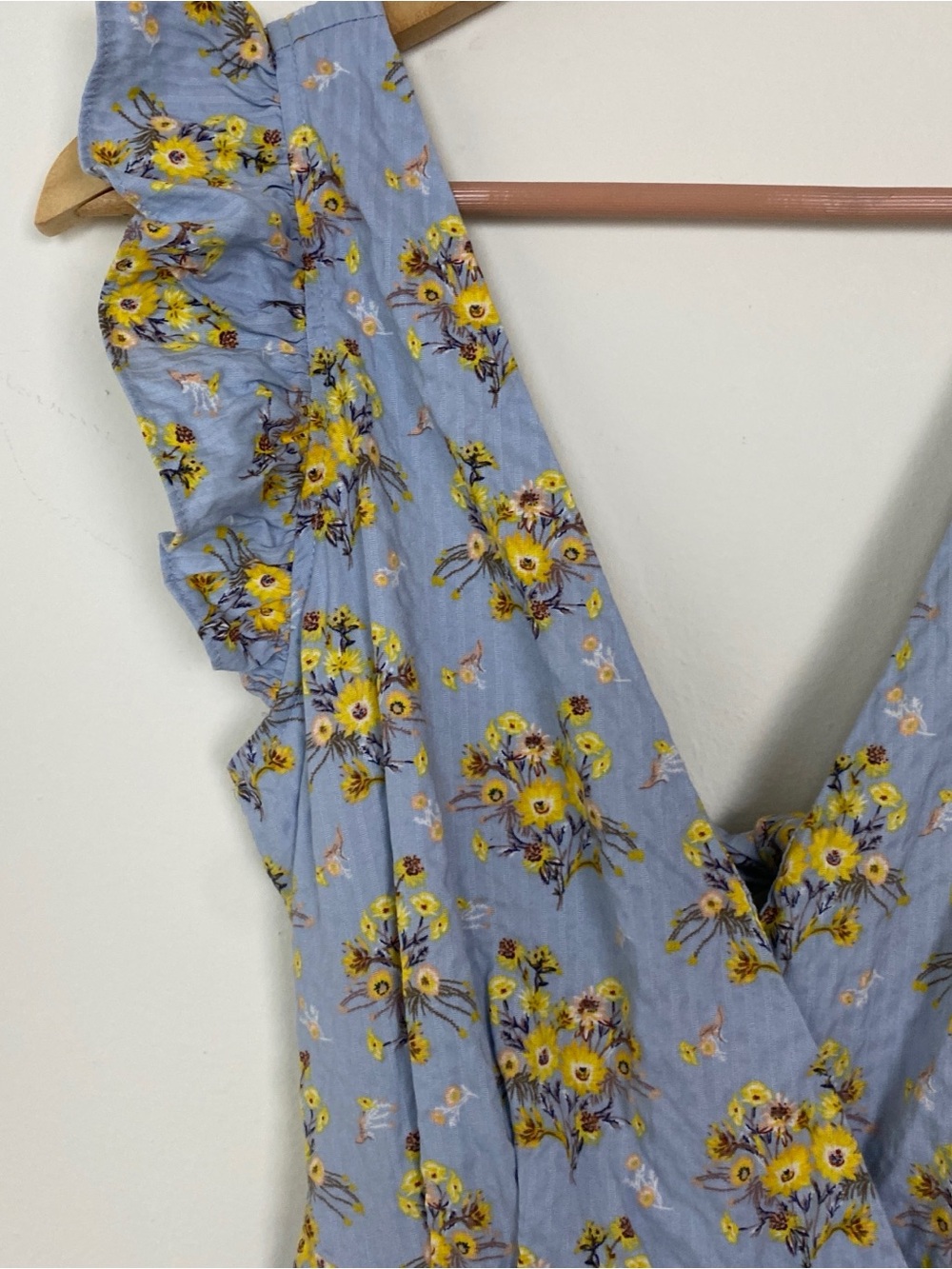 Happy x Nature 🌻by Kate Hudson Ruffle Jumpsuit Sz 0 - Picture 3 of 12